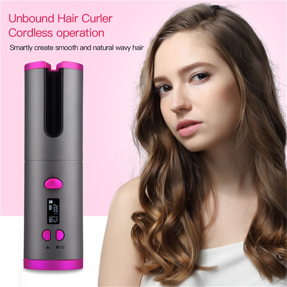 Automatische Haar Curler, Automatische Keramik kabellos Haar Curler, Haar Winken Pinzette, Strand Wellen, Eisstockschießen Eisen, Luft Curler, Wi