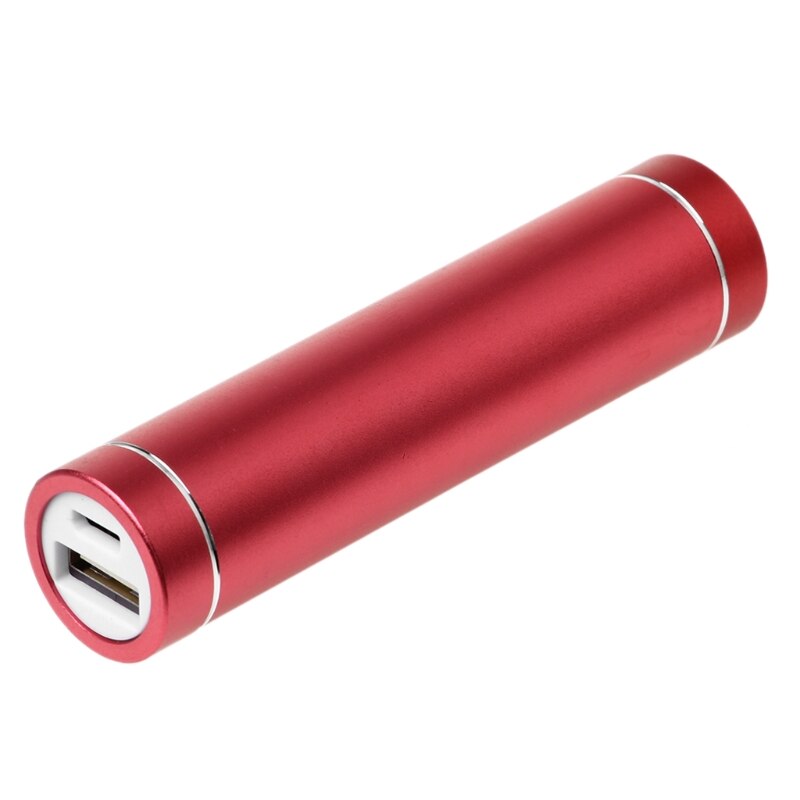 Caja de cargador de batería portátil para móvil, cargador de batería para 1x18650 , USB: Red