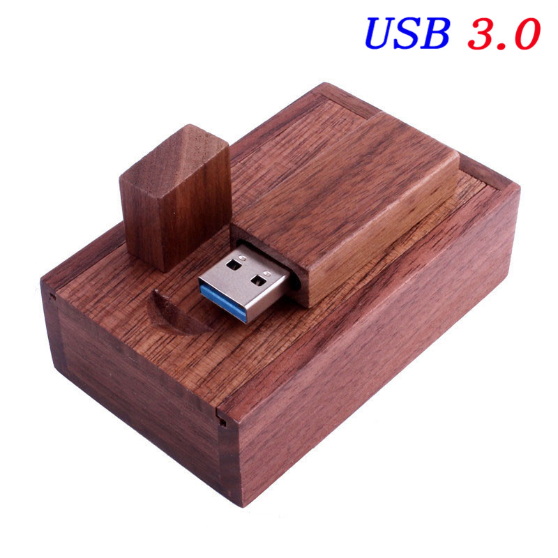 gratis tilpasset logo høyhastighets usb-minnepinne i tre 3.0 stk. 128gb stk. bryllupsminnepinner 64gb stk . fotominnepinne u-disk 16gb 32gb: Svart / 4gb