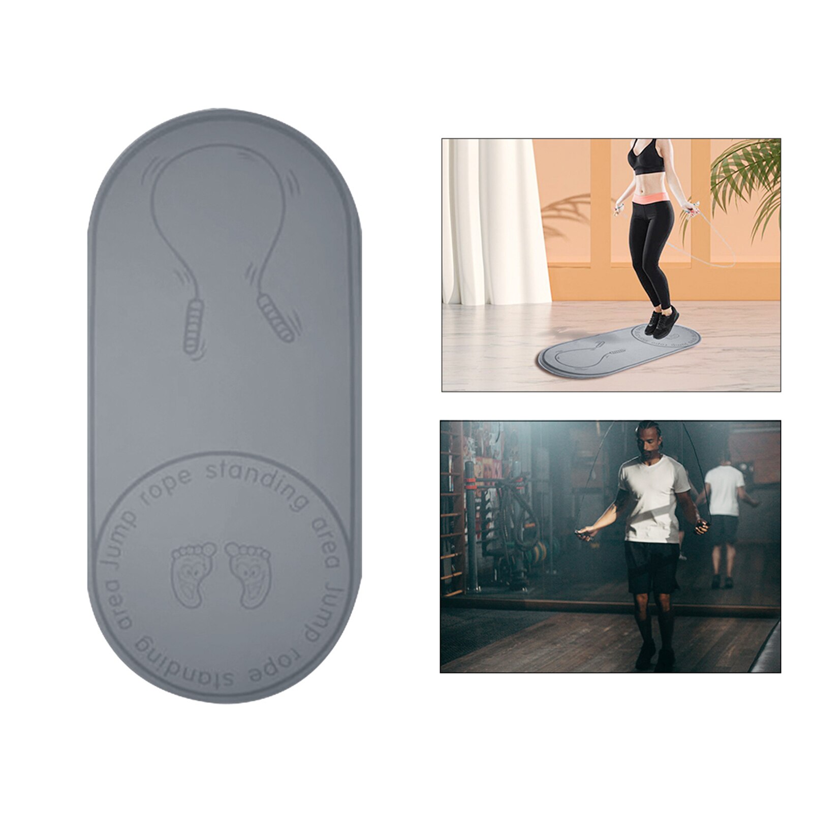 Premium-springseilmatte für heimfitness, pilates, 140 x 60cm cm trainingsmatte