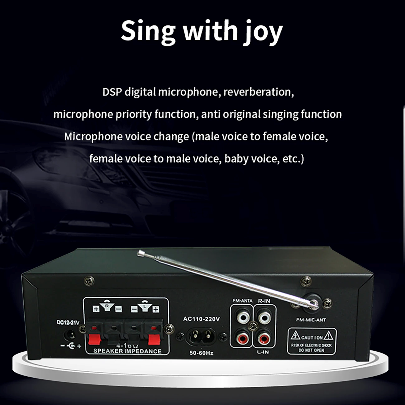 G919H AK45 Bluetooth 5.0 Amplificatore Audio 2.0CH Amplificatori di potenza Subwoofer Ciao-Fi Amplificatore Audio Amplificatore stereo Ricevitore FM USB