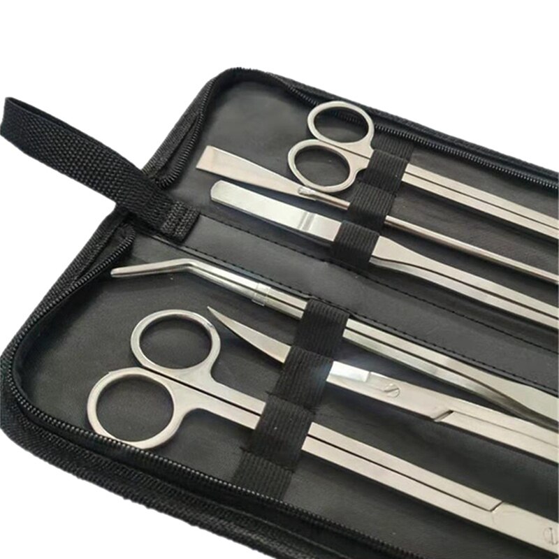 Aquarium Tank Tools Aquarium Scissor Tweezers Tool Stainless Steel Aquatic Plants Set Tank Accessories for Plants and Fish