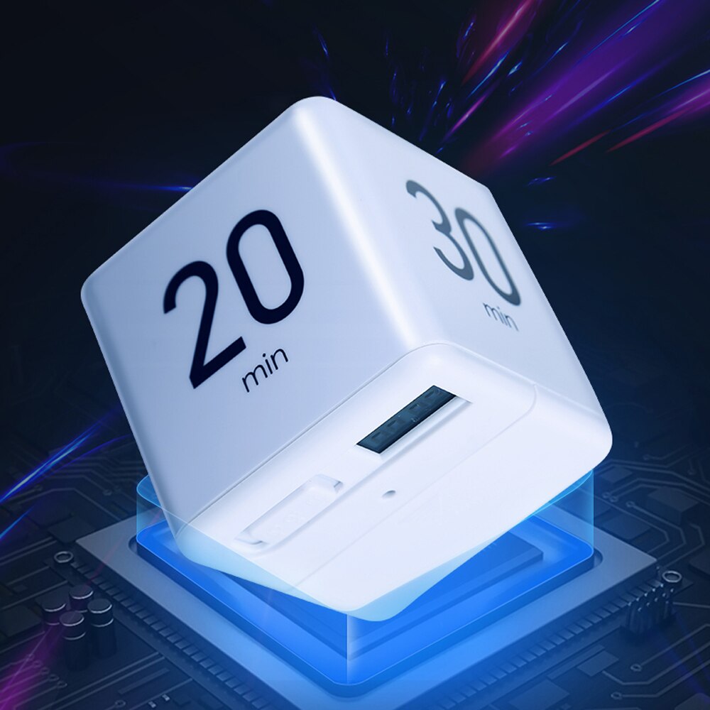 Cube Home Timer Square Cooking Count Up Countdown Alarm Sleep Stopwatch Clock For Time Management Kids Timer Workout Timer