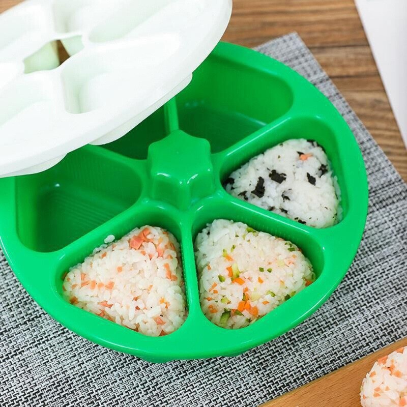 1Pc 6Holes DIY Sushi Mold Onigiri Rice Ball Food Press Sushi Maker Mold Sushi Kit Japanese Kitchen Bento Accessories