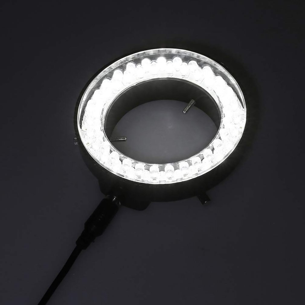 Verstelbare 56 Led Ring Light Illuminator Lamp Voor Industrie Stereo Microscoop Camera Vergrootglas Ac 90V-240V adapter