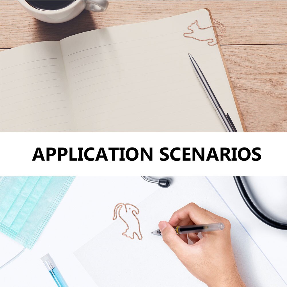 1 Set of Delicate Paper Clips Portable Animal Paperclips Household Elephant Paperclips