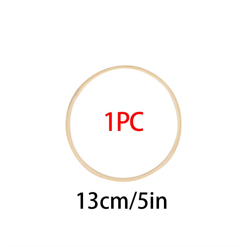 Cerceau rond en bambou pour broderie, 8-40.5cm, cercle rond en bois, bricolage artistique, outils de croix, couronne de fleurs, décoration de maison: 13cm