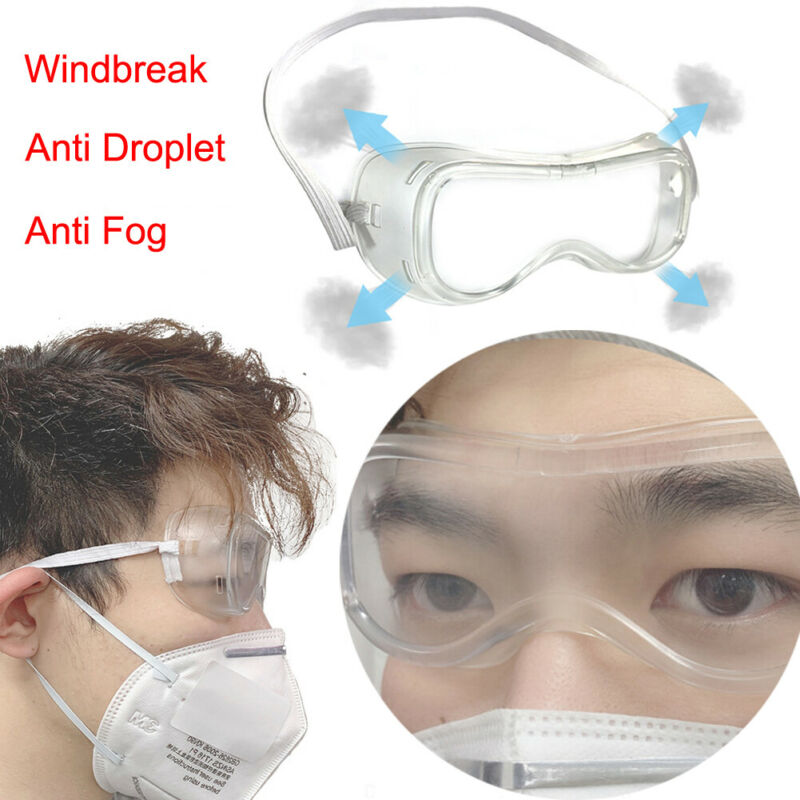 Anti Fully Sealed Safety Goggles Glasses Eye Protection Work Lab Anti Dust Clear Eyewear Goggles