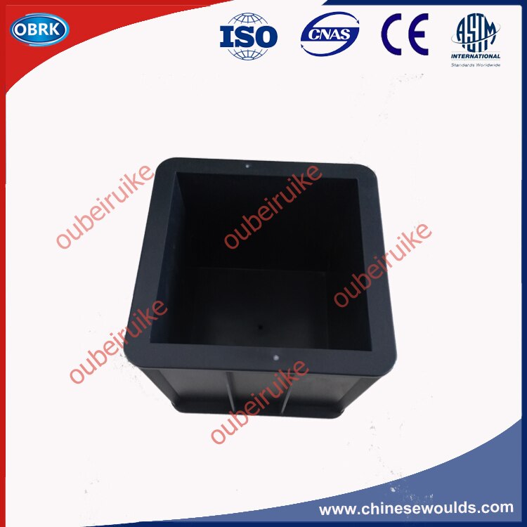 Plastic Concrete Single 100x100x100mm Cube Testing Molds Concrete Single 100mm Cube Box Test Case