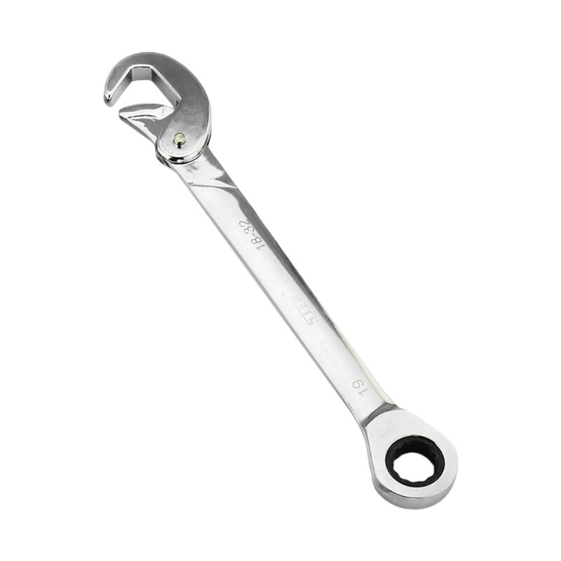 Multi-function Hook Head Fast Ratchet Wrench Plum Blossom Universal Wrench Hardware Tool Tube Combination Wrench: WH19