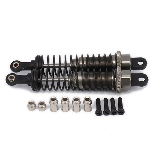 RCAWD Adjustable 80mm Alloy Aluminum Shock Absorber Damper For Rc Car 1/16 Traxxas Buggy Truck Hpi Hsp Losi Axial Tamiya Redcat: Titanium