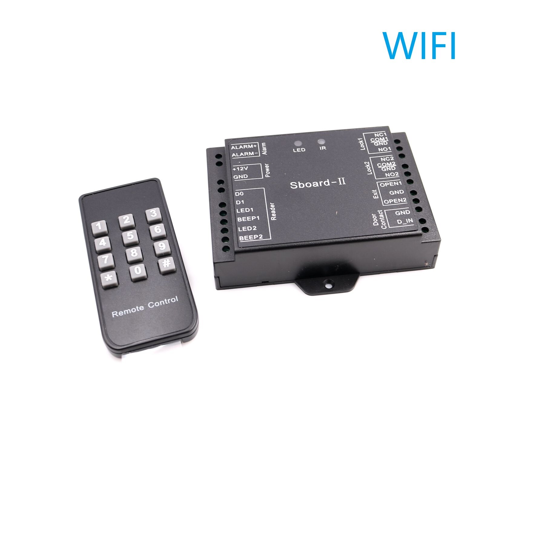 Universal Mini Door Access Controller For Door Access Control System Support Wiegand26-37 Wigan Card Reader: wifi double door