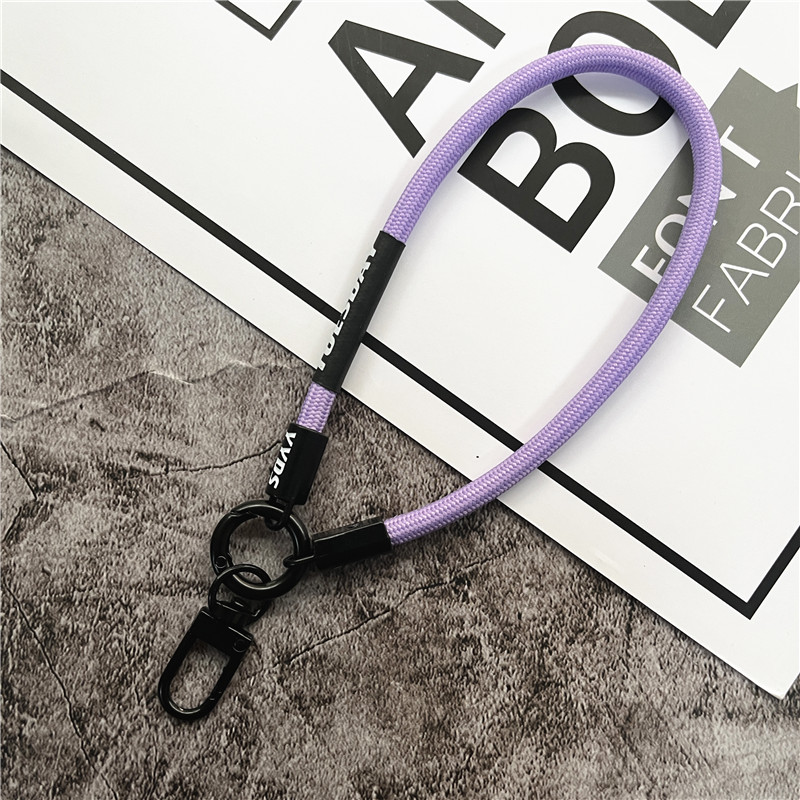 Schlüsselanhänger, farbiges Schlüsselband-Gurt für praktisch-Zubehör, Armbinde, Telefonkette, Metall-Karabinerverschluss, Schlüssel, Schlüsselband, Tasche, Autoschlüssel, Seil: Orange