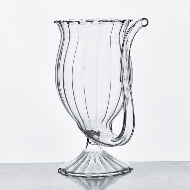 Verre en verre résistant à la chaleur, pour jus, lait, vin, whisky, thé, Tube de boisson, accessoires de cuisine transparents: A4