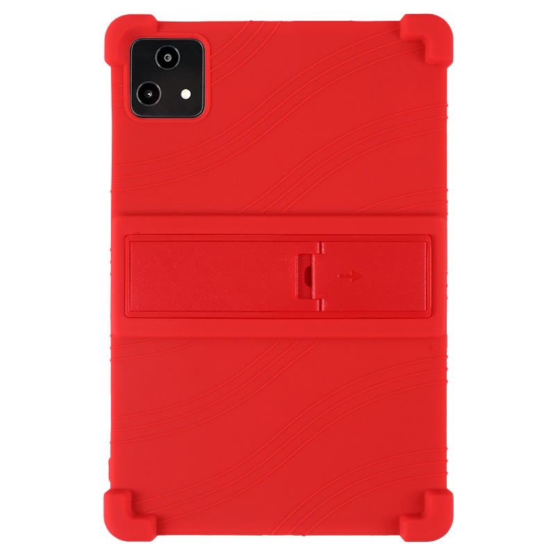For T-Mobile REVVL TAB 5G Case 10.36Inch resistant silicone protective case Adjustable stand Children's tablet full edge so: Red