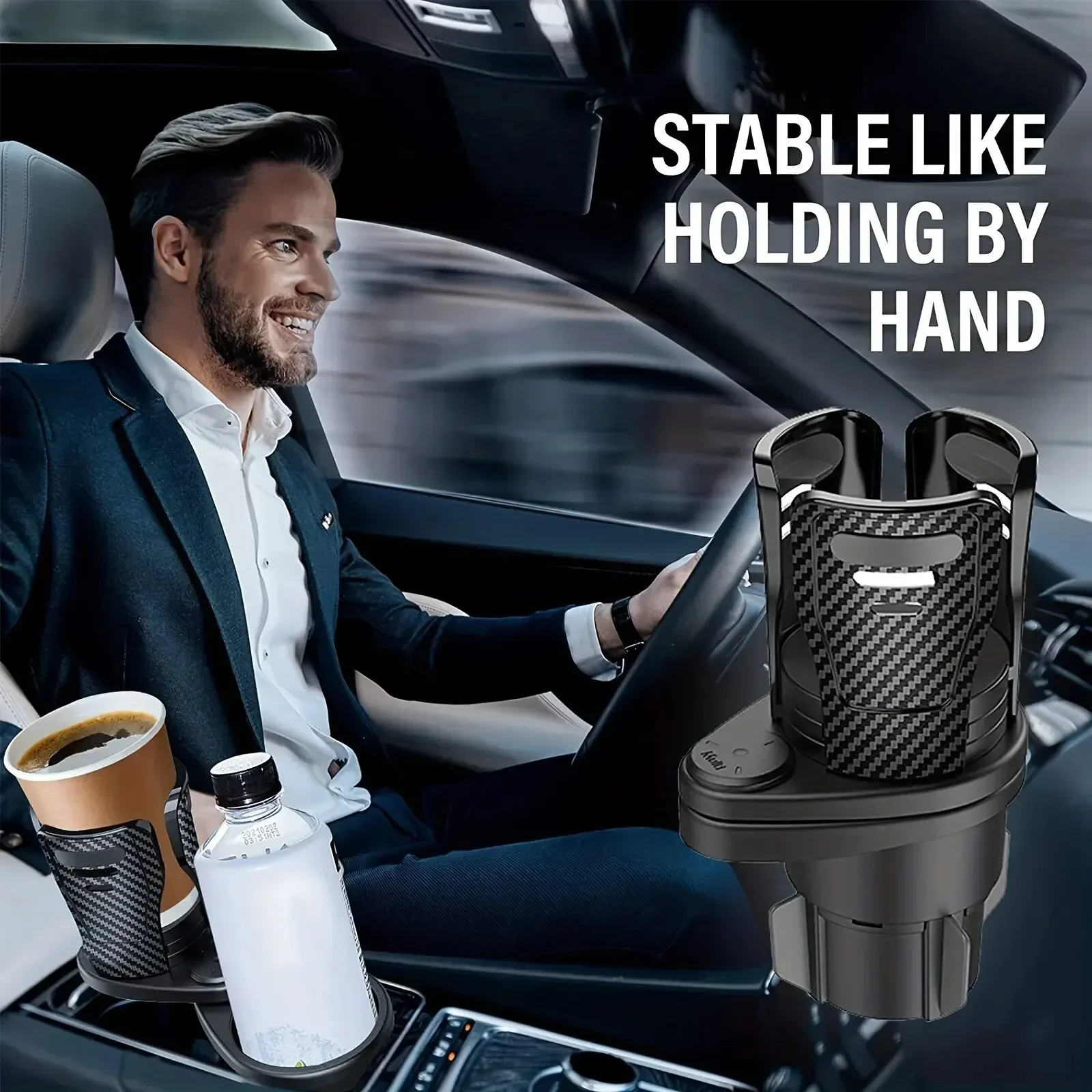 auto bekerhouder multifunctionele verstelbare dubbele bekerhouder expander adapter auto bekerhouder mobiele telefoon houder