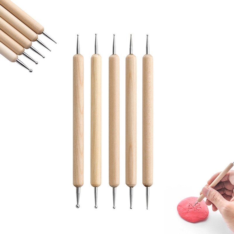 29 Pcs/Set Clay Modeling Tools Kit Clay Dotting Sculpting Tool for DIY Pottery Crafts Nail Drawing Baking 87HA