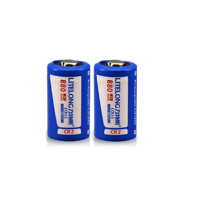 Original high power 880mah Cr2 3V LiFePO4 rechargeable lithium battery rangefinder camera battery: 2pcs battery