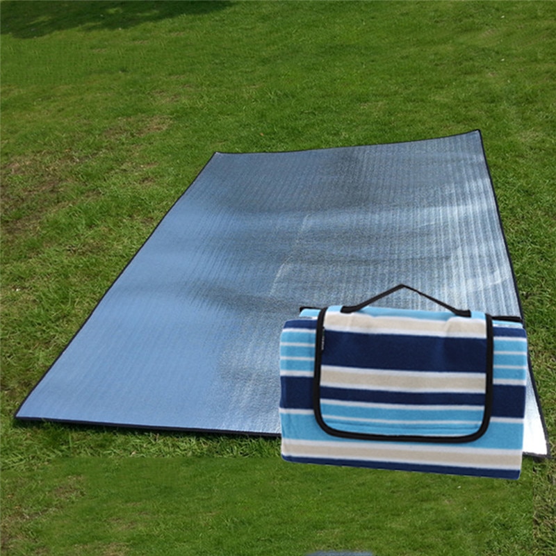 Outdoor Vochtwerende Picknickdeken Mat Camping Streep Deken Strand Waterdichte Camping Apparatuur Mat
