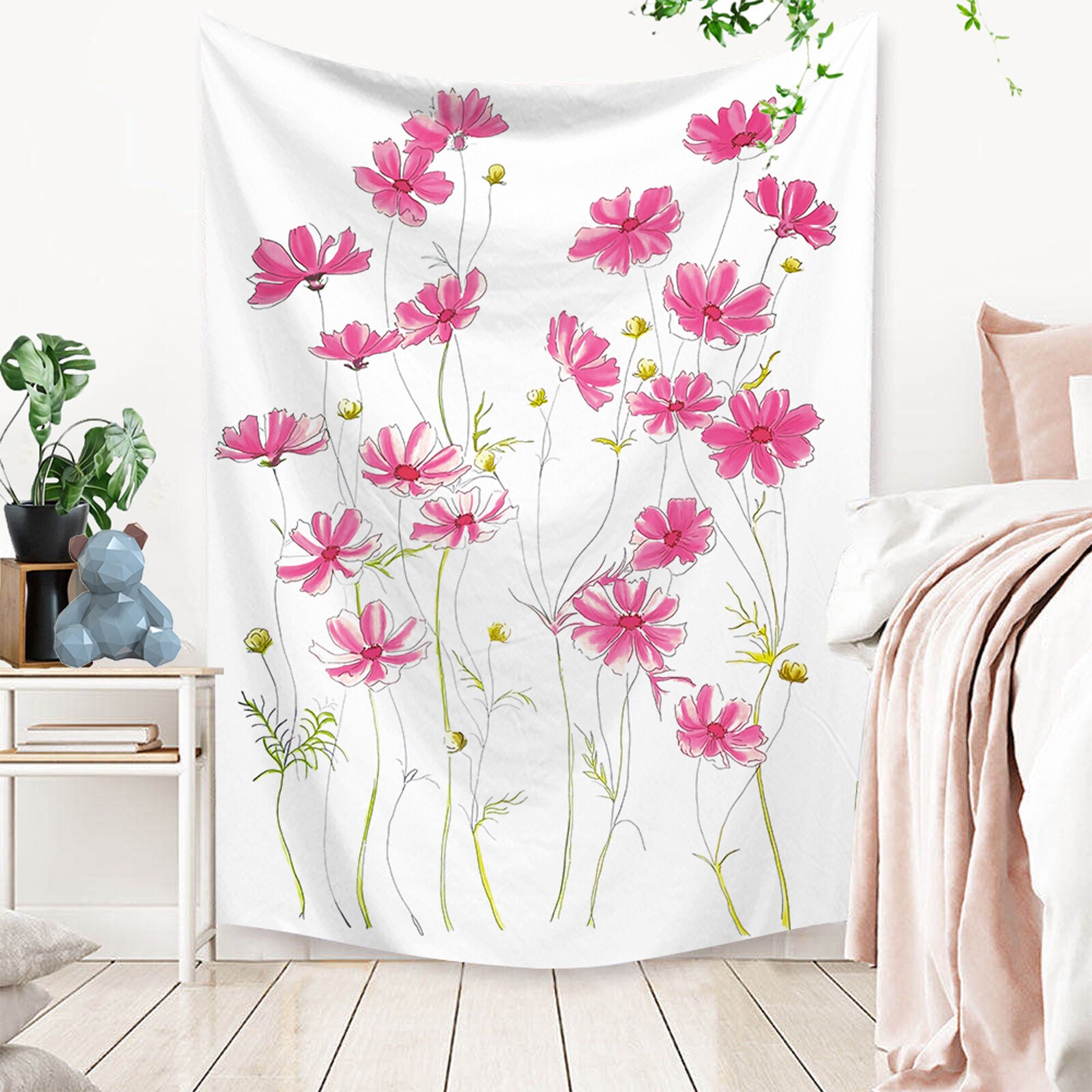 Gobelin wzór kwiatowy w stylu klasyczny czeski kształt prostokąta domu tło dekoracji tkaniny 95*73cm