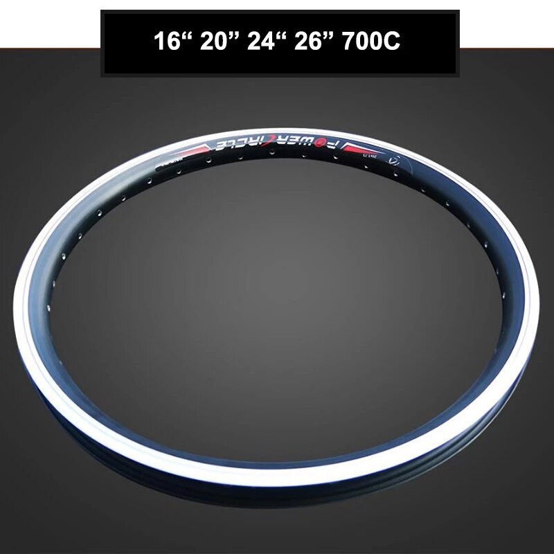 26 Inch Electric Bicycle Wheel Rim 16" 24" 26" 27.5" 700C Aluminum Alloy Ebike 36 Spokes Holes Double Layer Electric Bike MTB