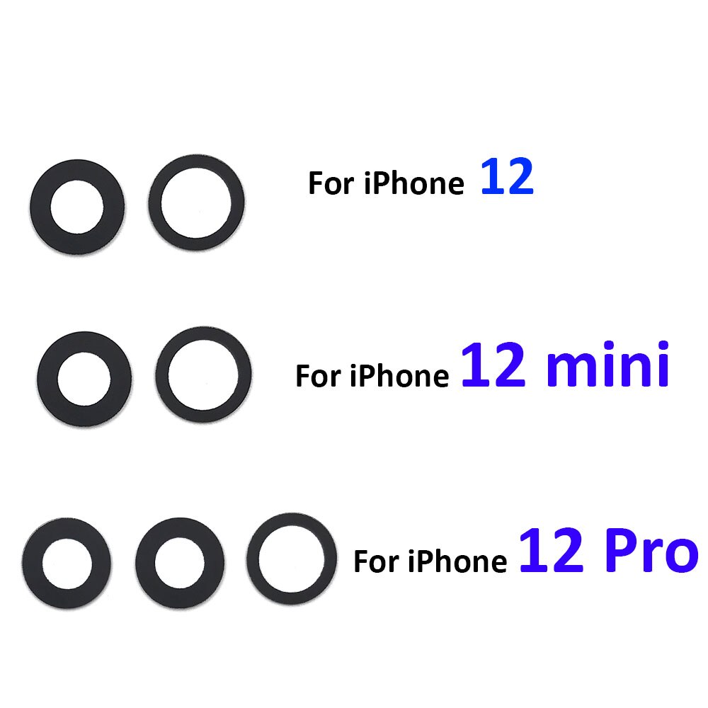 Rear Camera Lens Voor Iphone 12 Pro Max / 12 Mini Back Camera Glas Met Lijm Sticker Vervangende Onderdelen