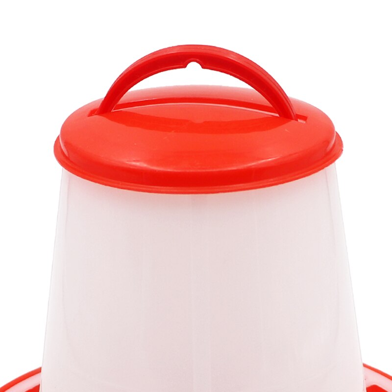 1.5kg Chicken Feeder Bucket Poultry Food Feeding Tools Chicken Chick Hen Poultry Lid Handle Pail Feeding Watering Supplies