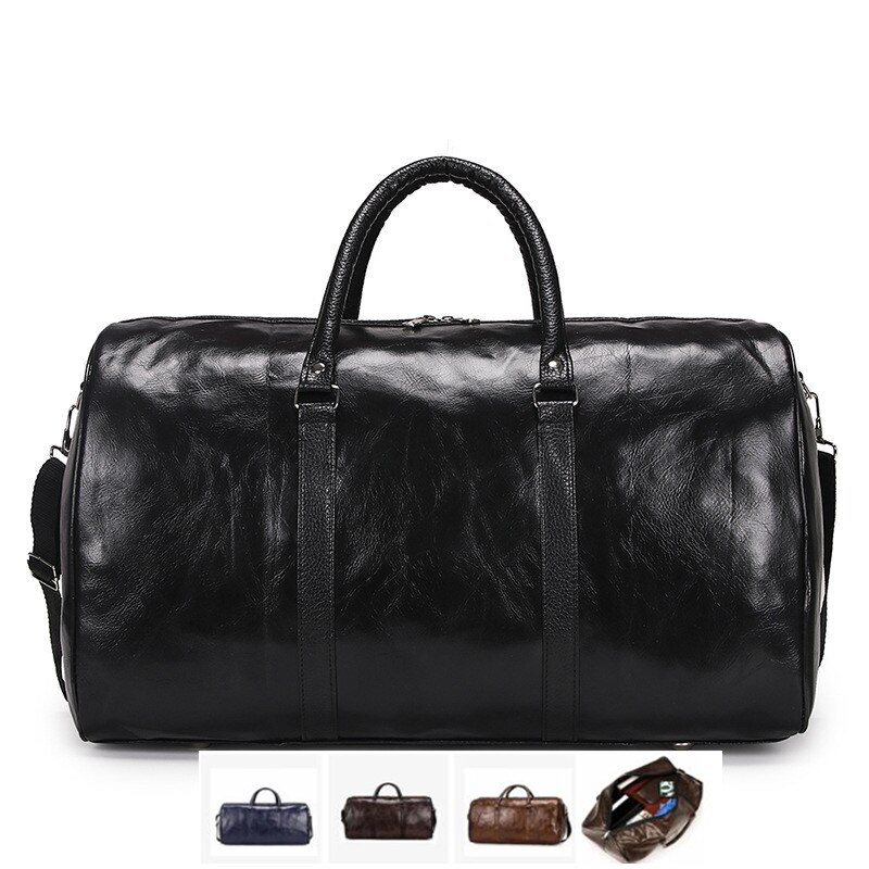 Leather Travel Bag Large Duffle Independent Big Fitness Bags Handbag Bag Luggage Shoulder Bag Black Men Zipper Pu Сумка