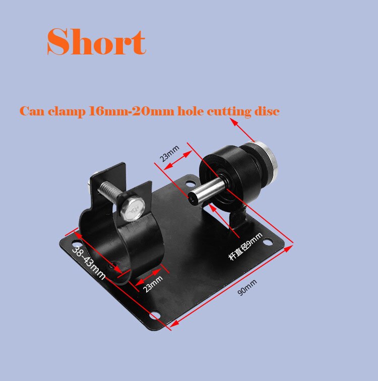 Elektrische Boor Snijden Base 13Mm Elektrische Boor Snijden Houder Polijsten Slijpen Beugel Zetel Stand Machine Base Cutter Seat Co