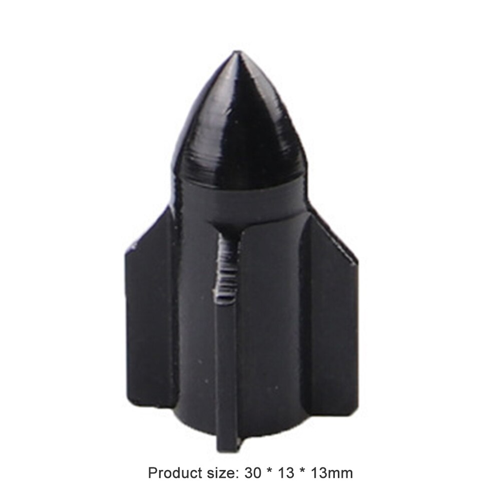 Dust-Proof Fiets Ventieldopje Schrader Universele Creatieve Rocket Vormige Fiets Binnenband Ventiel Mountainbike Accessoires