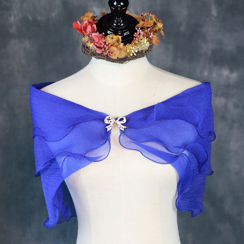 Schwarz Champagner verrotten Blau Kap Braut Bolero Lila Weiß Rosa Spitze Bolero Femme Mariage Frauen Hochzeit Zubehör Braut Kap