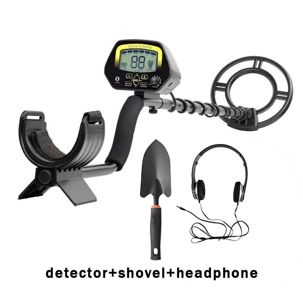 LCD Anzeige MD3030 Metall Detektor Gold Bagger Schatz Jäger mit Einstellbarer Empfindlichkeit Wasserdichte Gold Finder: Paket C