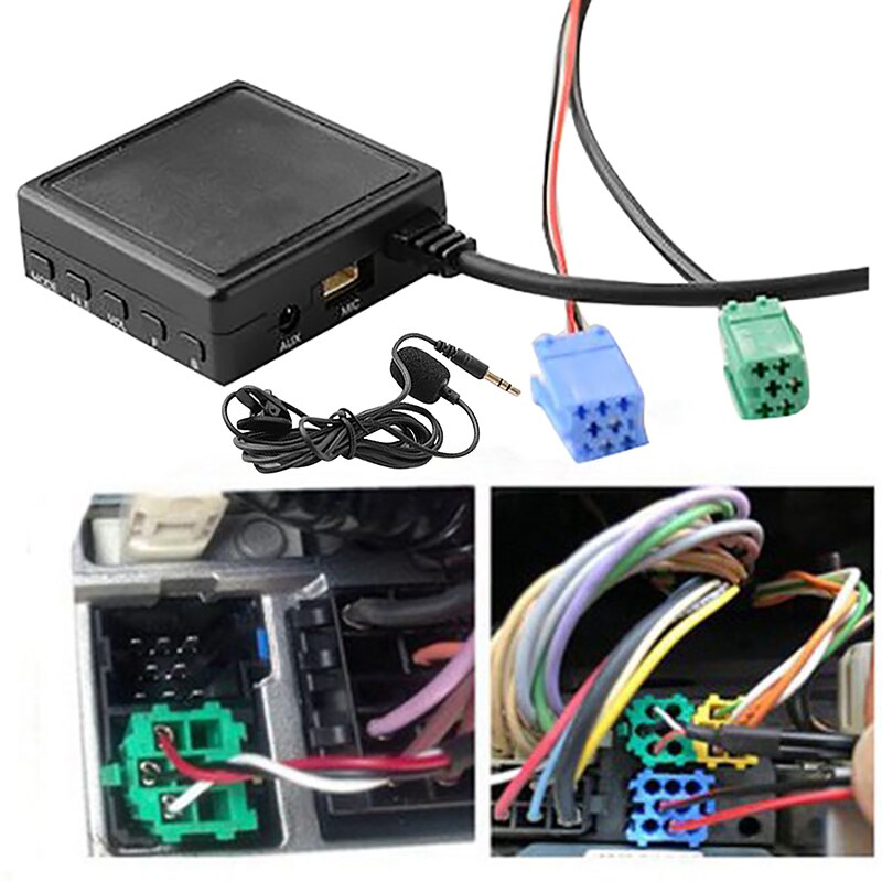 Módulo Bluetooth de 6 pines para coche, adaptador AUX TF USB, reproductor de Radio inalámbrico estéreo o módulo para Renault 2005