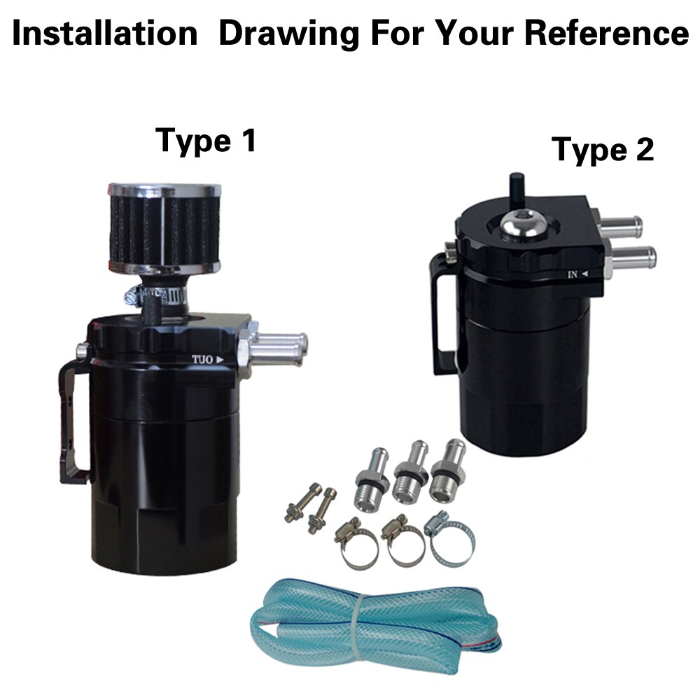 Tanque de depósito de aceite de aluminio con volante Universal, , tanque de aceite con WLR-TK64 de filtro