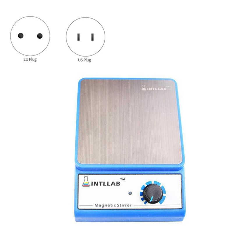 INTLLAB Magnetic Stirrer Stainless Steel Magnetic Mixer With Stir Bar (No Heating) Max Stirring Capacity: 3000Ml