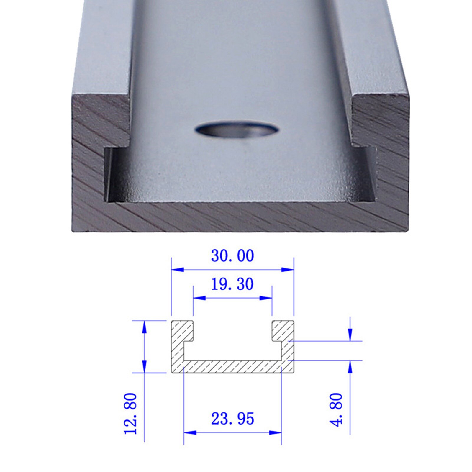 Multifunctional Miter Track Woodworking Tool T Tracks Router Table T Slot T-slot 600-1200mm T-track DIY Jig Sliding