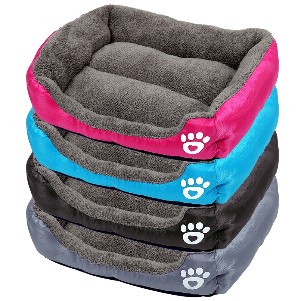 Hondenbed, klein hondenhok, warm fleece, hondensofa, kennelnest, puppy, kattenmand, mat voor kleine en middelgrote honden, chihuahua, hondenbed