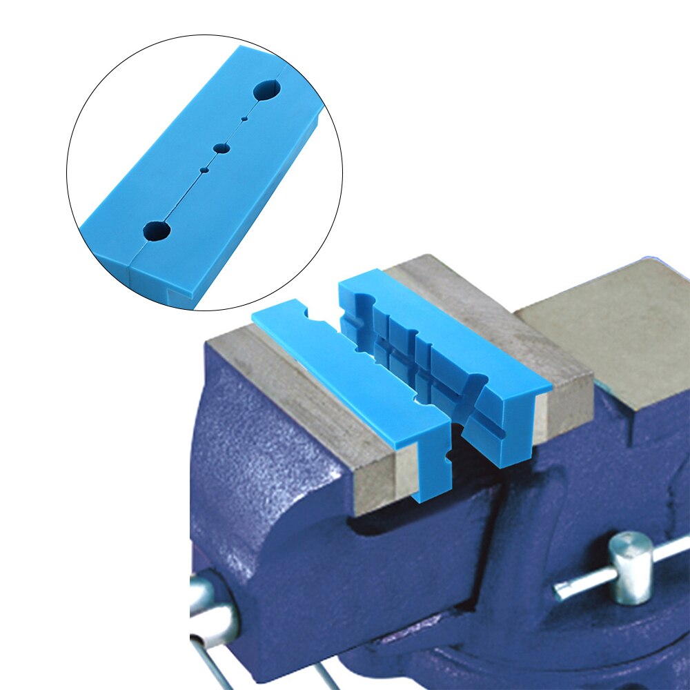 2 Stuks Magnetische Bench Vice Kaak Pad Multi-Groef Vise Holder Grips Zware Voor Frees Voor Boormachine accessoires