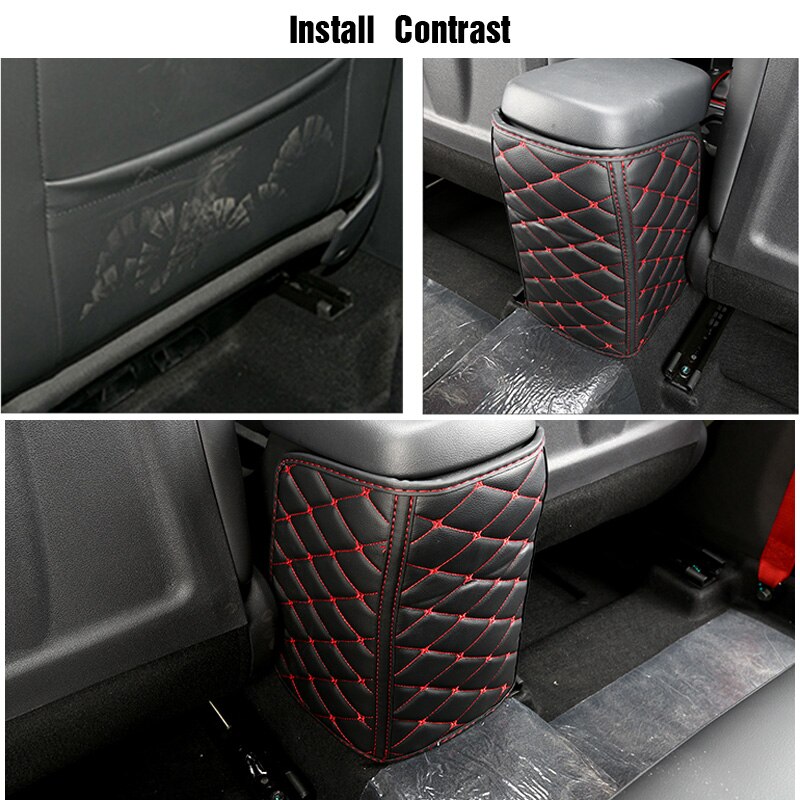 Vtear Voor Hyundai Kona Accessoires Encino Auto Armsteun Anti-Kick Pad Lederen Beschermhoes Auto Anti-Vuil mat