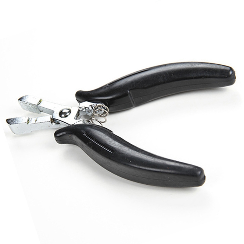 Alicates metálicos en forma de U de 4mm para Micro anillos, utensilios para extensiones de cabello humano 1 unidad