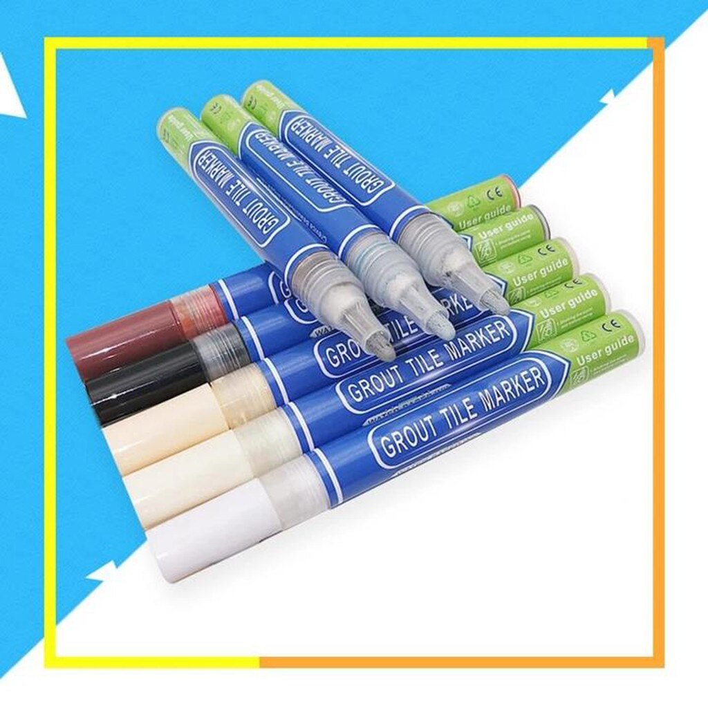 Color Waterproof Tile Gap Repair Pen White Tile Refill Grout Pen Mouldproof Filling Agents Wall Porcelain Bathroom Paint Cleaner