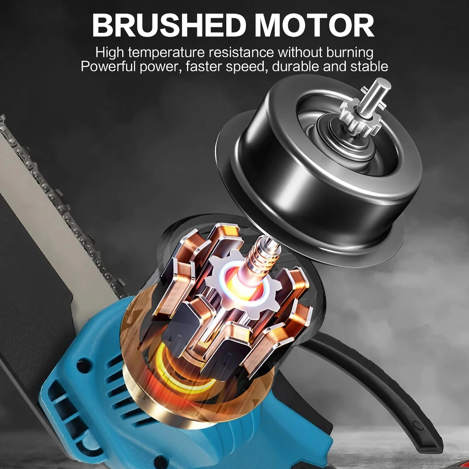 Mini motosierra eléctrica recargable de mano, motosierra de poda para carpintería, herramienta inalámbrica de corte de 4/6 pulgadas