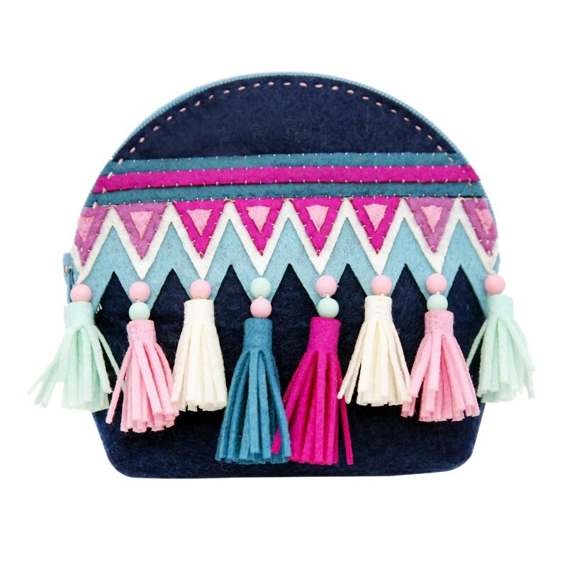 Handmade Nonwoven Coin Purse Cute Felt Shoulder Bag Kit Diy Sewing Felt Crafts ll: 1