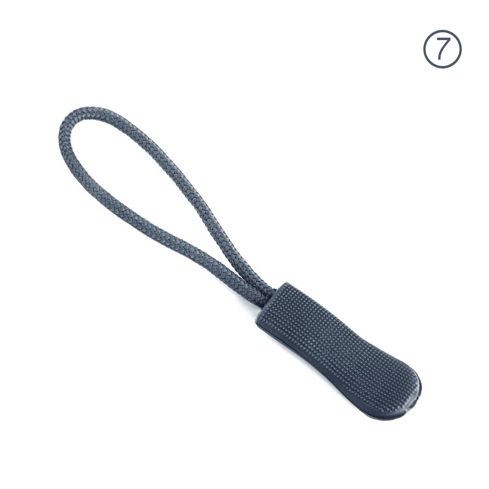 Lot de 50 tirettes de fermeture éclair, pour fixation d'étiquettes de cordon, clip de remplacement pour fermeture éclair, boucle coulissante, sac, valise, vêtements, tente, sac à dos: Couleur 7