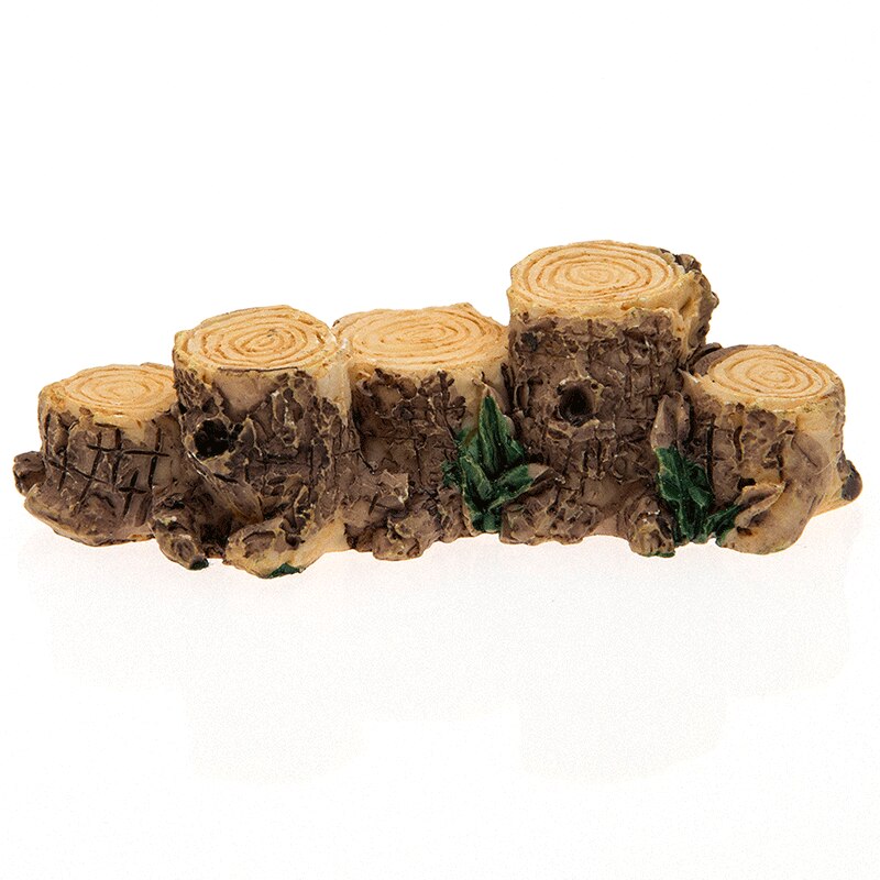 Tree Stump Miniature Fairy Figurines Resin Bonsai Micro Landscape DIY Crafts Fairy Garden Miniatures Decoration