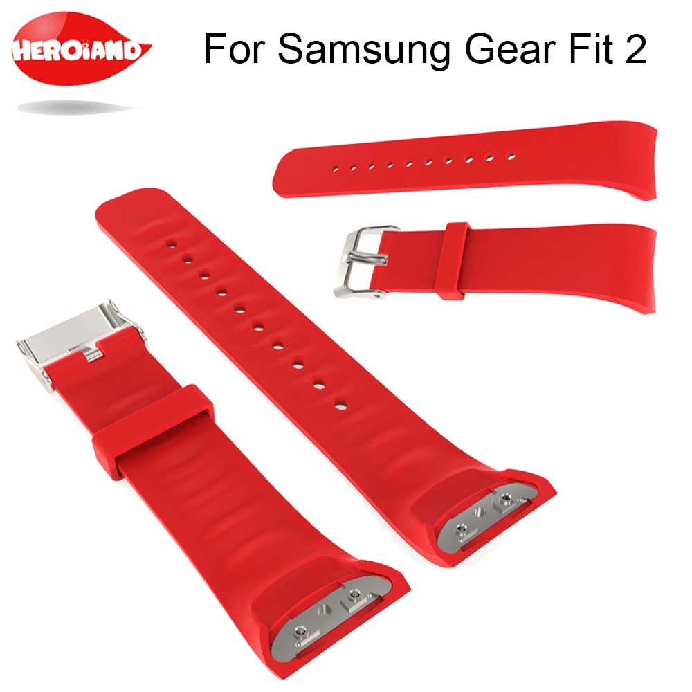 Mode Horloge Bands Luxe Siliconen Horloge Vervanging Band Strap Voor Samsung Gear Fit 2 SM-R360 Sport Smart Horloge Bandjes Correa