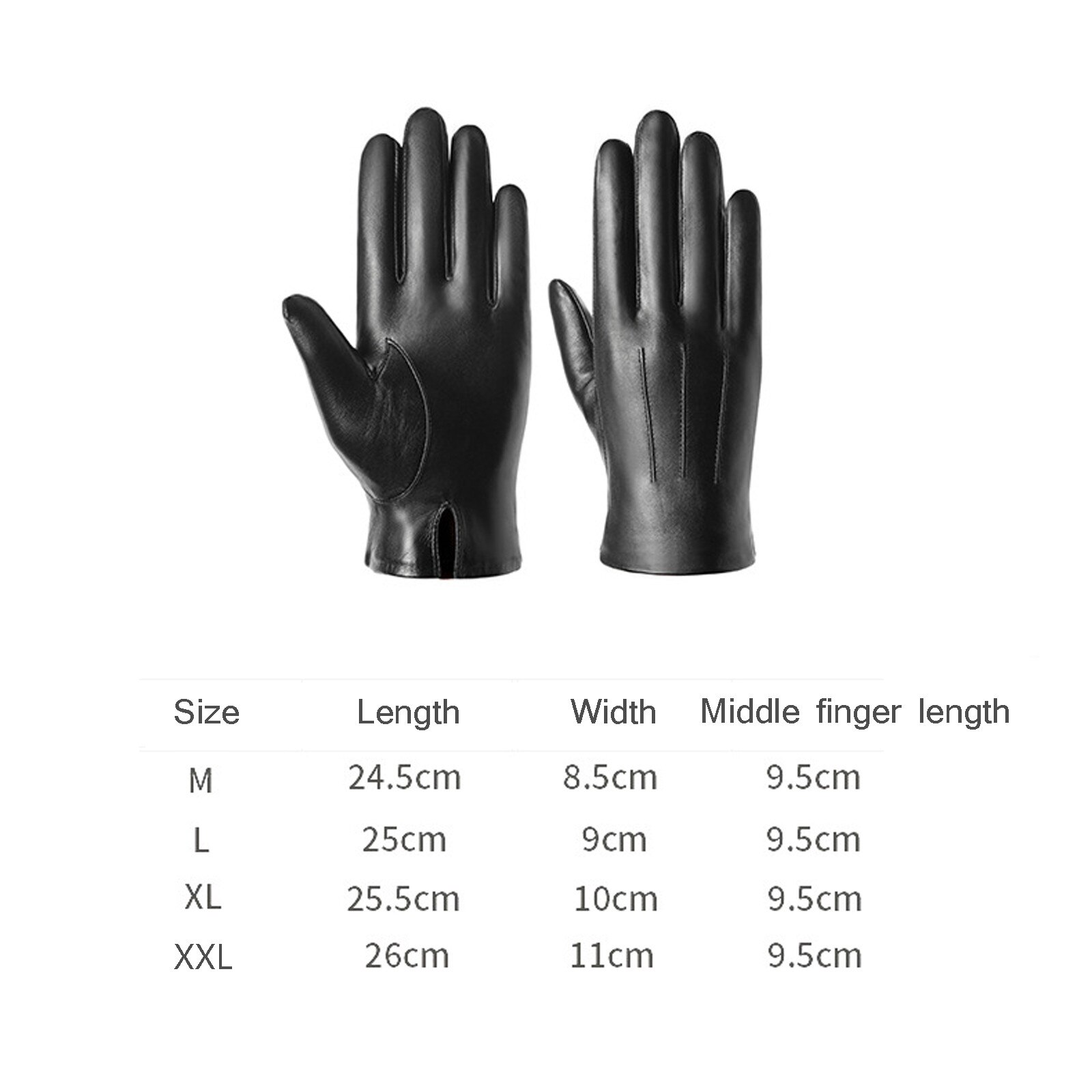Handgemaakte Leren Handschoenen Zwart - Barneys Leather Handgemaakte Leren Handschoenen Zwart - Barneys Leather
