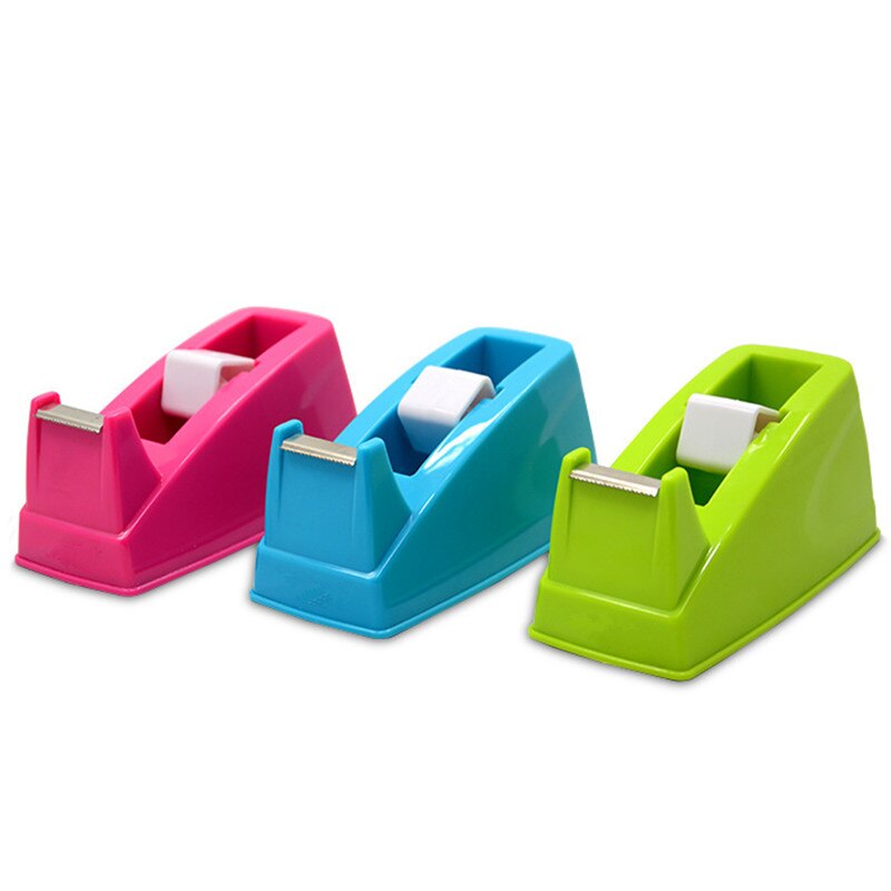 1Pc Packaging Parcel Plastic Roller Tape Cutter Dispenser Plastic Sealing Tape Holder Cutter Manual Packing Machine Tools: Default Title