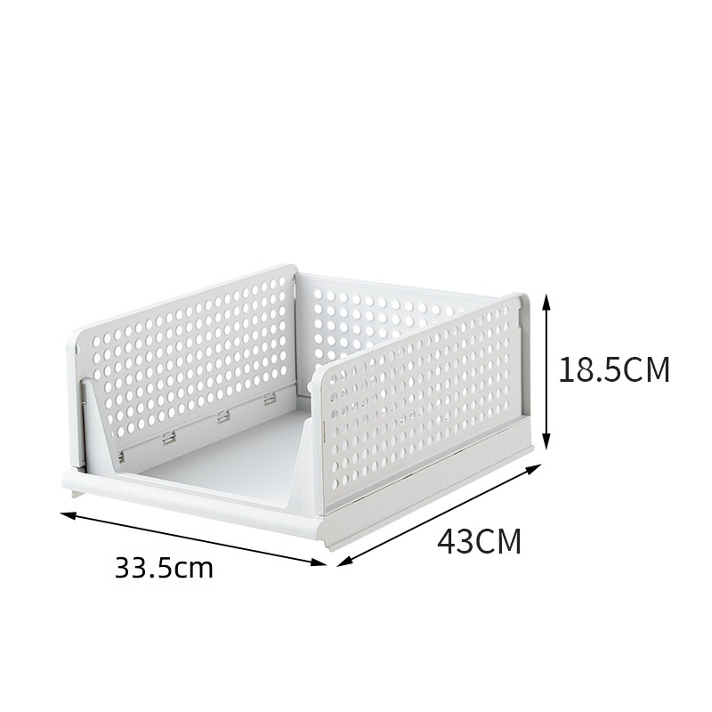 Caja de almacenamiento plegable para armario, organizador de cajones de plástico, cestas de estantes apilables, armario de tela, divisores extraíbles para el hogar y la Oficina, 4 Uds.: Verde