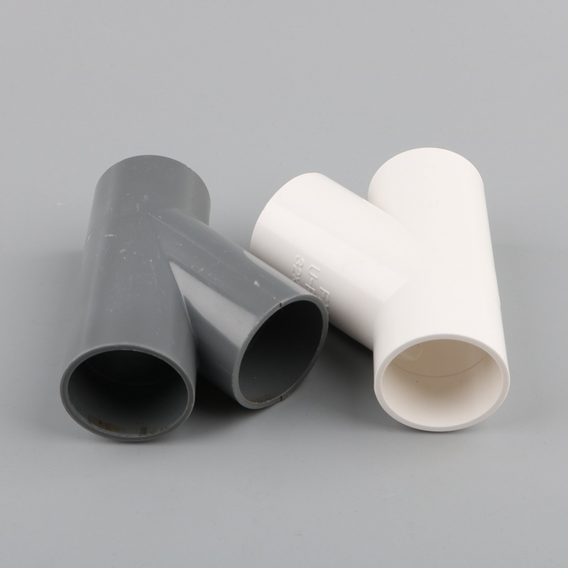 1pc 32mm 40mm pvc-rør 3- veis kobling hagevanning 1 tomme y-type vannrøradapter fisketank 45 gradere skråadapter